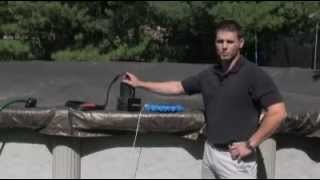 Remove excess water from your pool cover with a pool cover pump