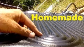 DIY flat plate solar collector from cheap solar pool heater