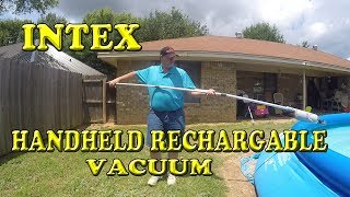 Intex Handheld Rechargeable Vacuum Unboxing and Demonstration