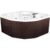 LIFE SMART 4 Person Plug & Play Square Hot Tub Spa with 13 Jets and Cover, Beige