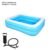 Inflatable Swimming Pool Family Blow Up Pool, Family Swimming Paddling Pool Rectangular