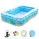 ZEIYUQI Outdoor Above Ground Pool Portable Anti-Slippery Foldable Wear-Resistant Thick